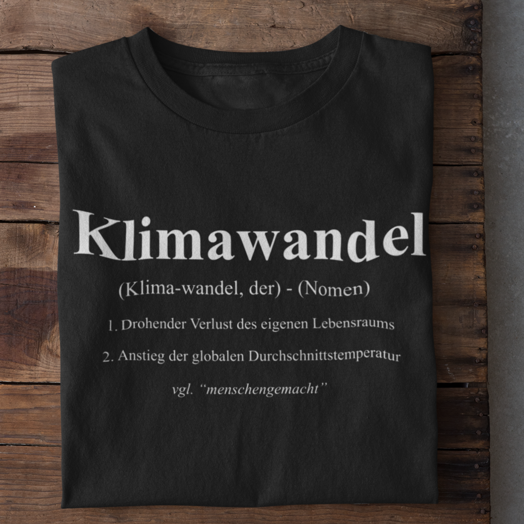 Klimawandel Definition Organisches Premium Shirt