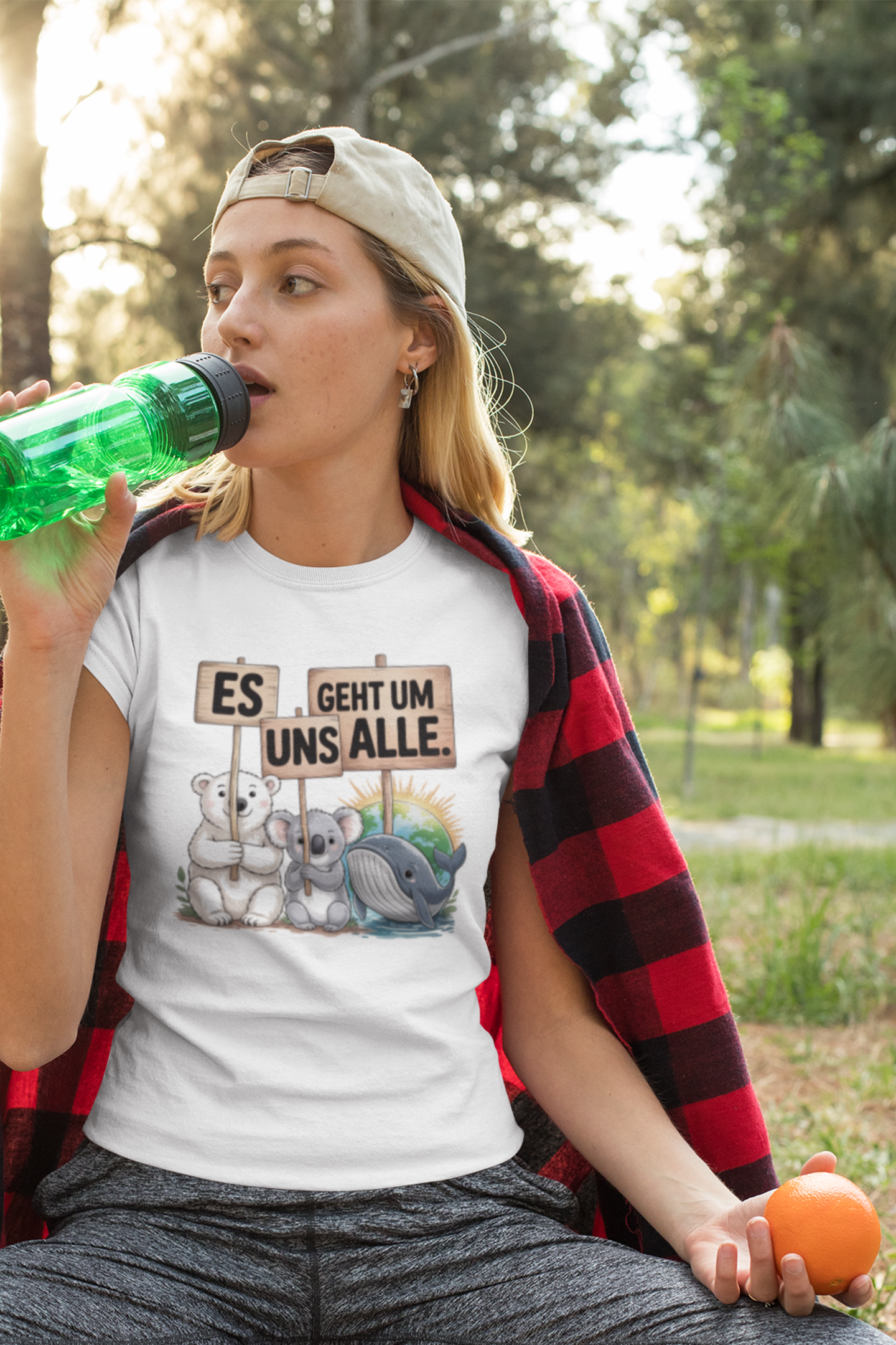 Es Geht Um Uns Alle Organisches Premium W-Shirt