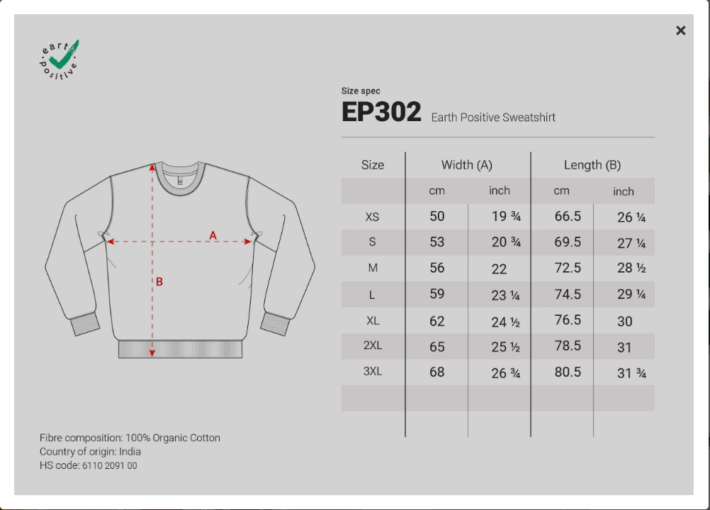 Nachhaltiges Baumwoll-Sweatshirt