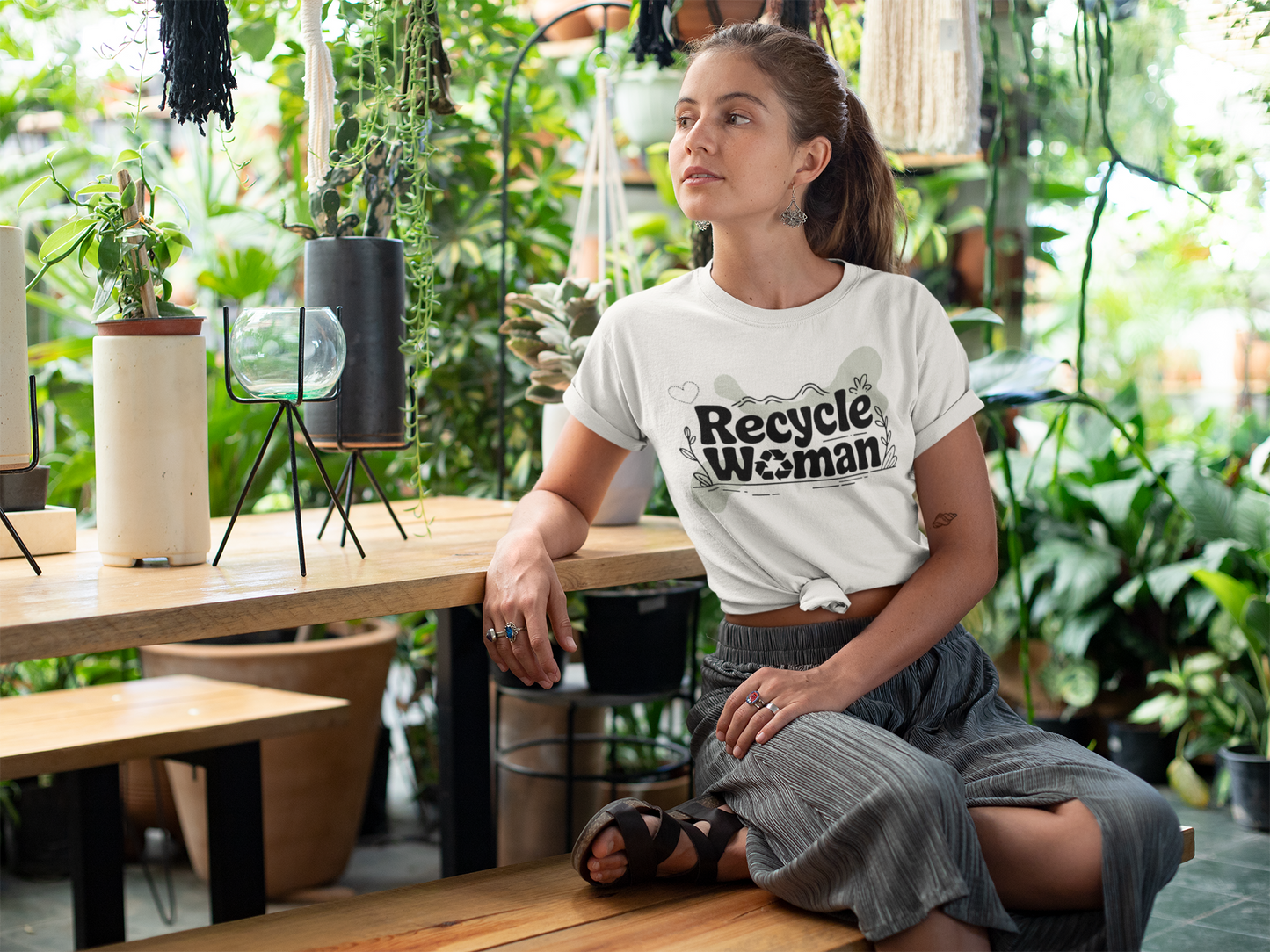 Recycle Woman Organisches Premium W-Shirt