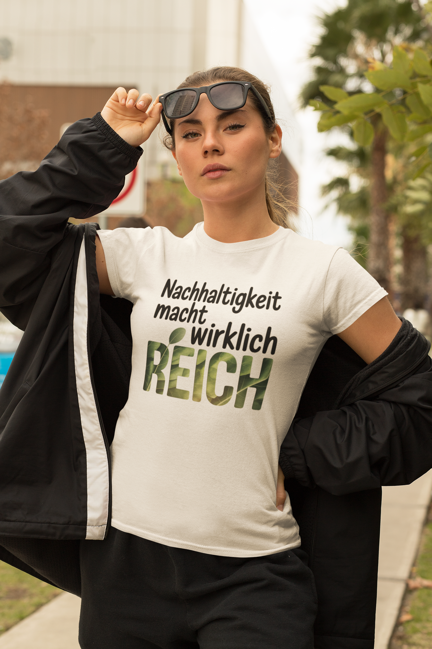 Nachhaltigkeit macht wirklich Reich Organisches Bio Shirt