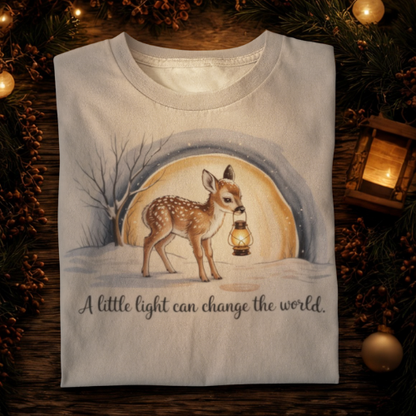 A little light can change the world Organisches Premium Shirt