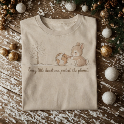 Every little heart can protect the planet Organisches Premium Shirt