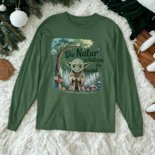 Die Natur schützen du musst Organisches Premium Bio Sweatshirt