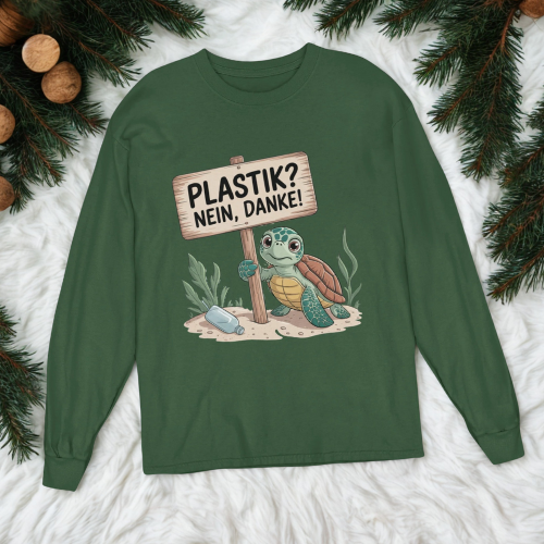 Plastik Nein Danke Organisches Premium Bio Sweatshirt