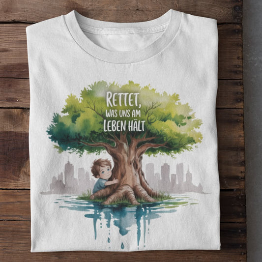 Was Uns Am Leben Hält Organisches Premium Shirt