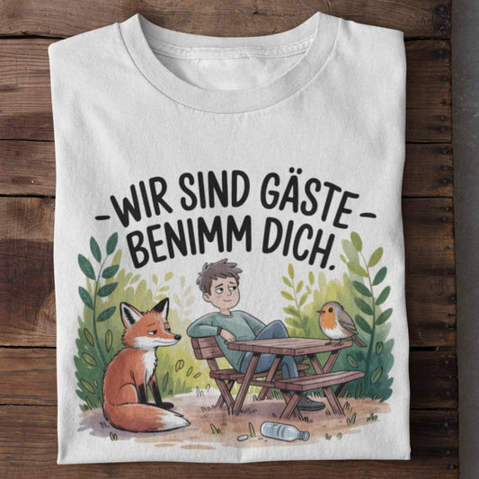 Wir Sind Gäste Organisches Premium Shirt