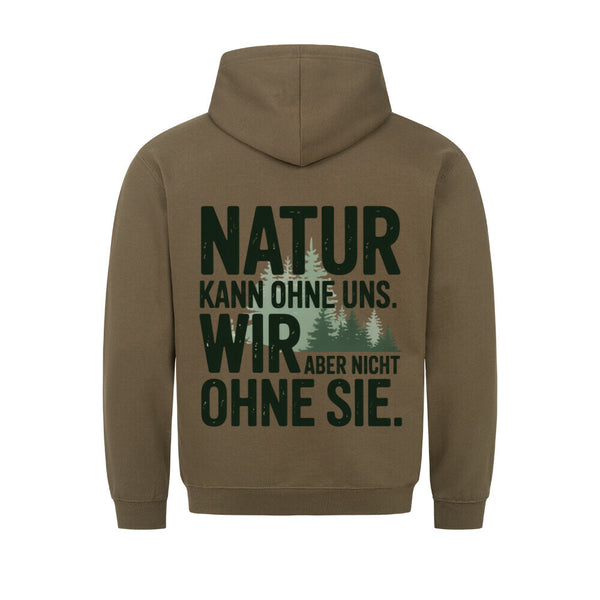 Natur Kann Ohne Uns Organischer Premium Hoodie