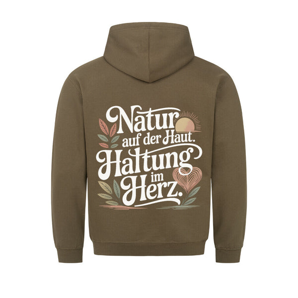 Natur Auf Der Haut Organischer Premium Hoodie