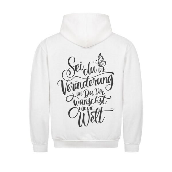 Sei du die Veränderung Organischer Premium Hoodie