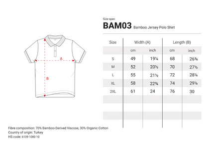 Nachhaltiges Bambus Polo Shirt