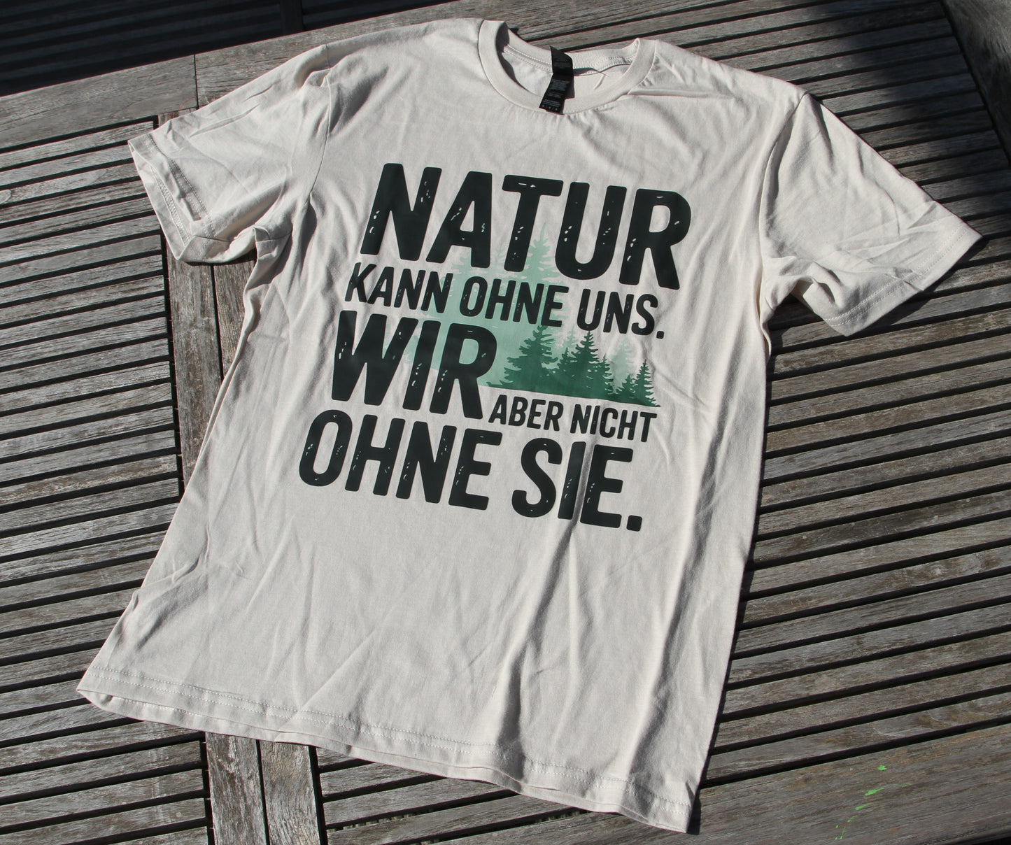 Natur Kann Ohne Uns Organisches Premium Shirt