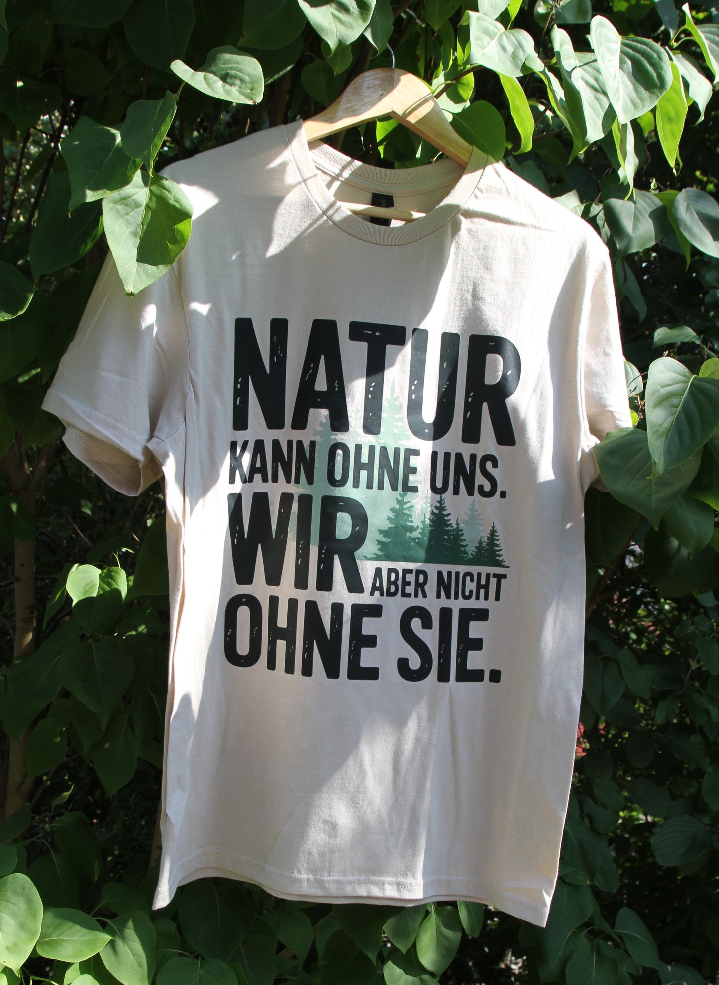 Natur Kann Ohne Uns Organisches Premium Shirt