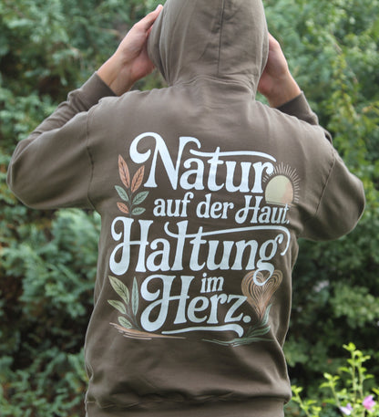Natur Auf Der Haut Organischer Premium Hoodie