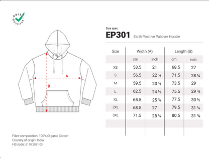 Nachhaltiger Baumwoll-Hoodie