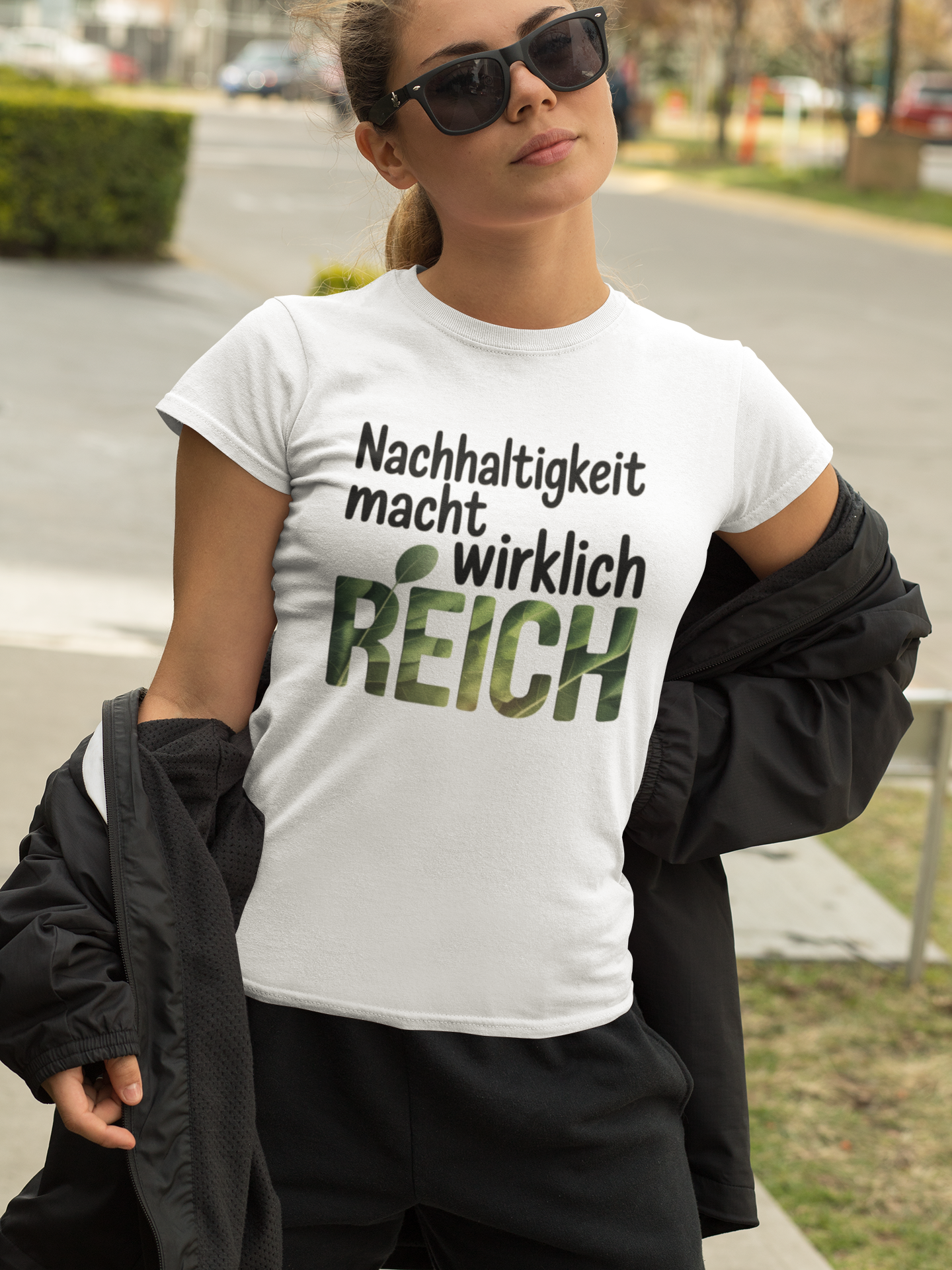 Nachhaltigkeit macht wirklich Reich Organisches Bio Shirt