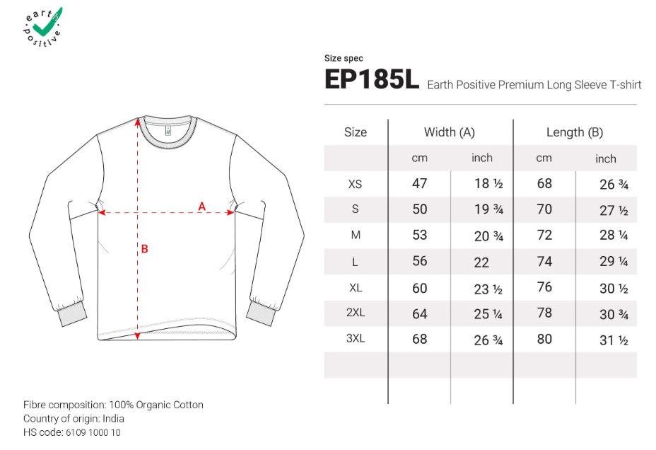 Nachhaltiges Baumwoll-Long Sleeve