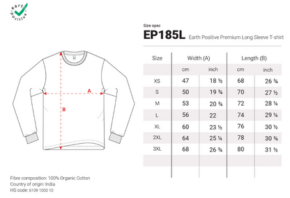 Nachhaltiges Baumwoll-Long Sleeve