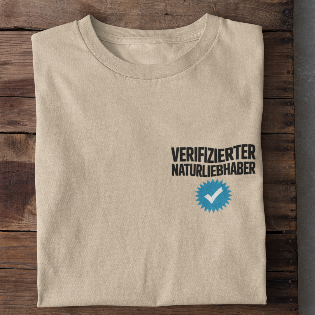 Verifizierter Naturliebhaber Organisches Premium Shirt
