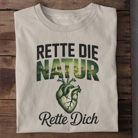 Rette Die Natur Organisches Premium Shirt