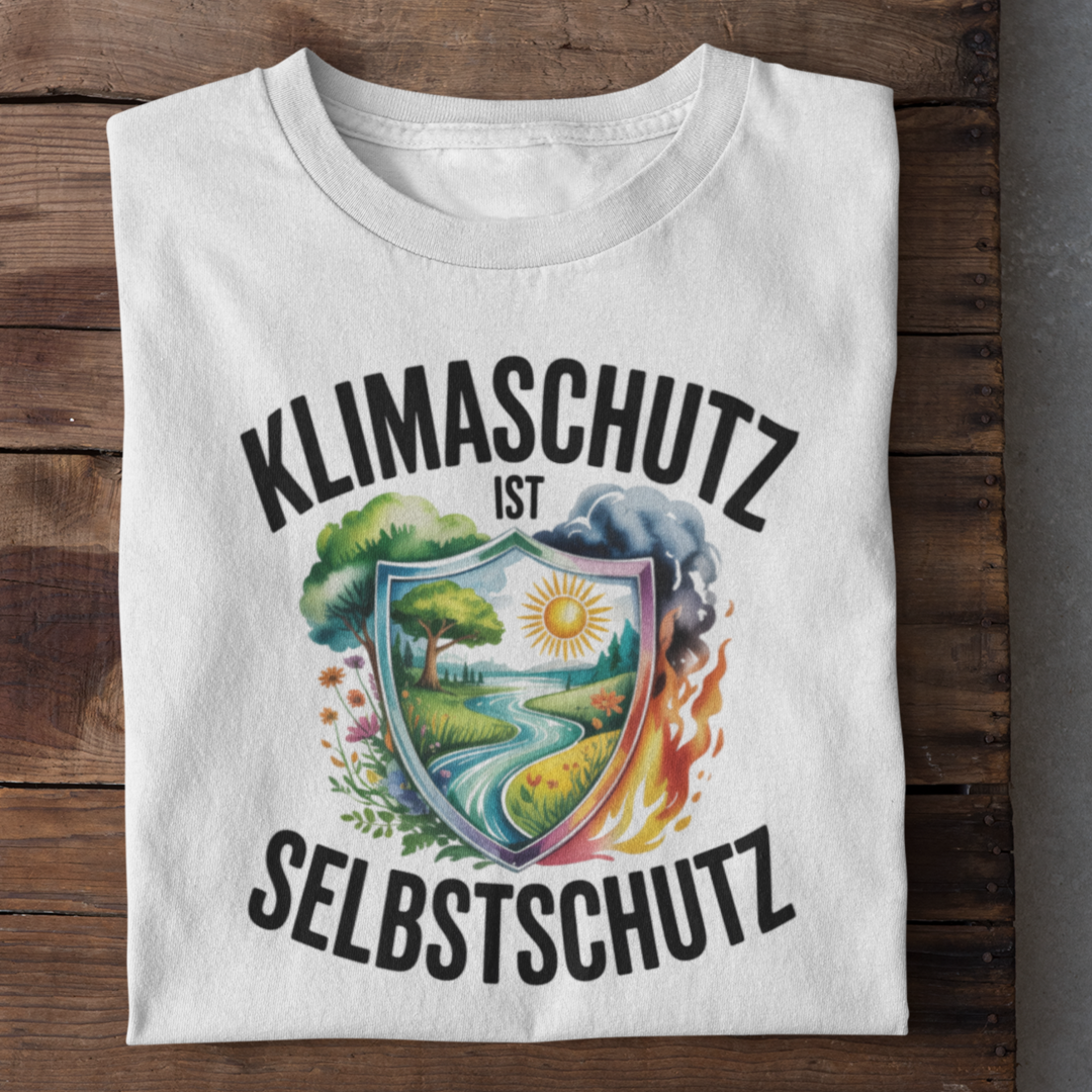Klimaschutz Ist Selbstschutz Organisches Premium Shirt