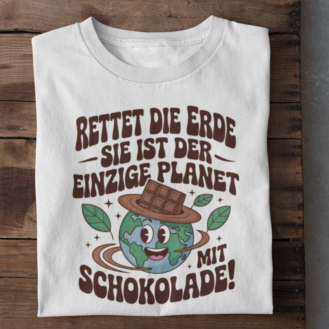 Einzigster Planet Mit Schokolade Organisches Premium Shirt