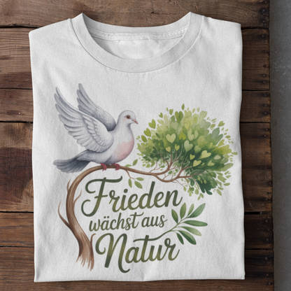 Frieden wächst aus Natur Organisches Premium Shirt
