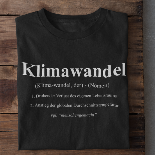 Klimawandel Definition Organisches Premium Shirt