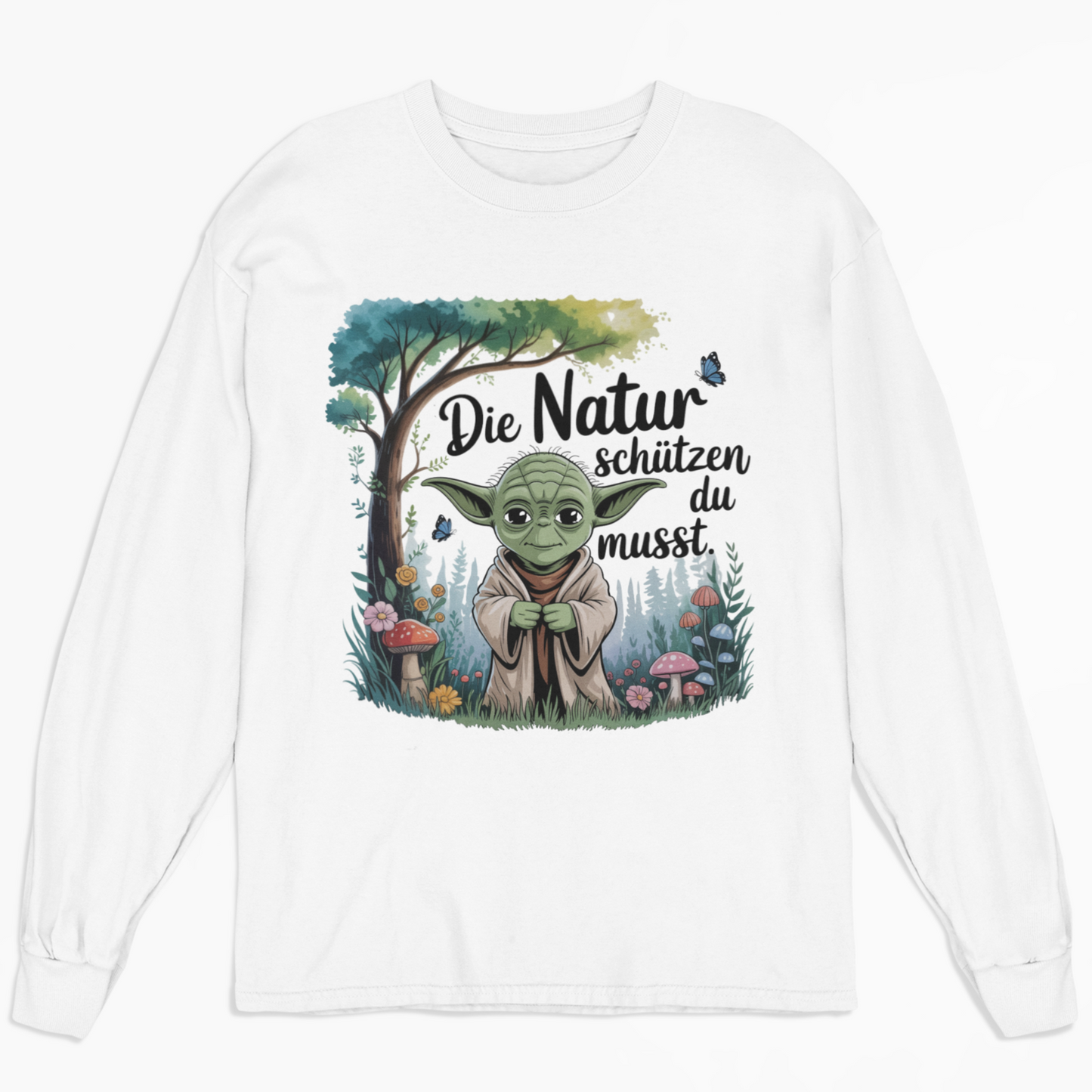 Die Natur schützen du musst Organisches Premium Bio Sweatshirt
