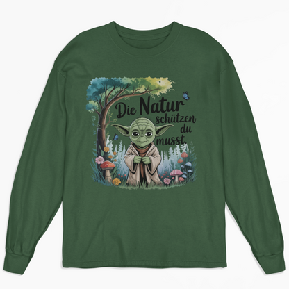 Die Natur schützen du musst Organisches Premium Bio Sweatshirt
