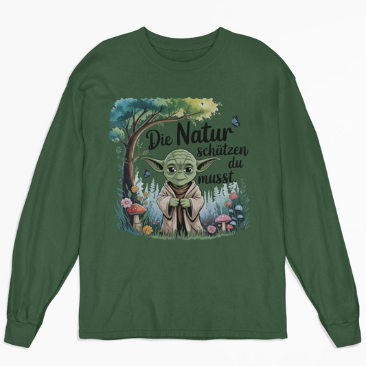 Die Natur schützen du musst Organisches Premium Bio Sweatshirt