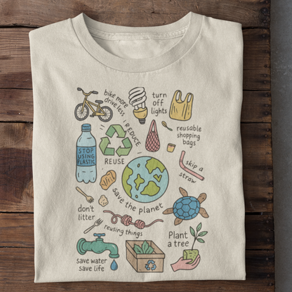 Save The Planet Organisches Premium Shirt