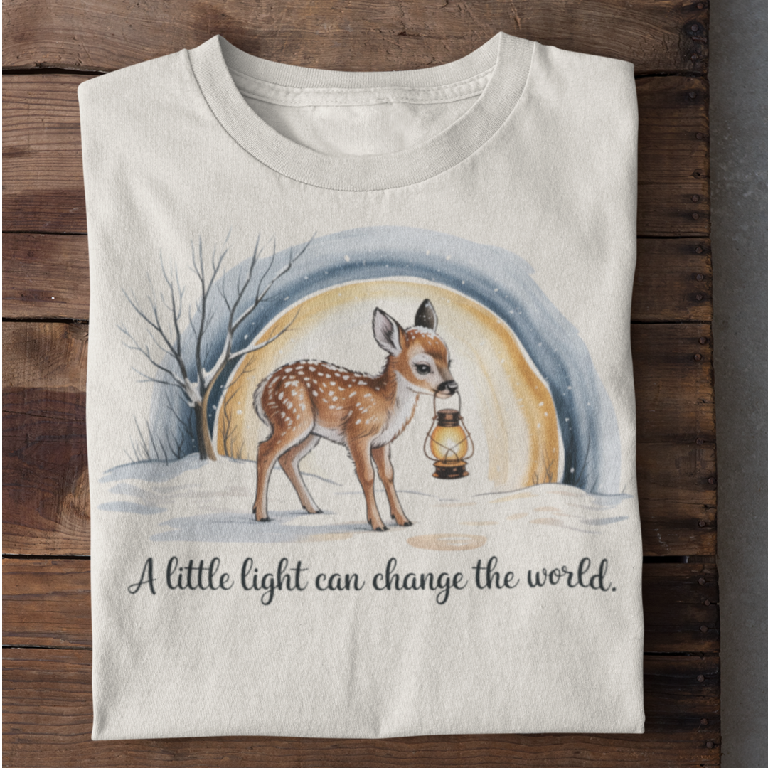 A little light can change the world Organisches Premium Shirt
