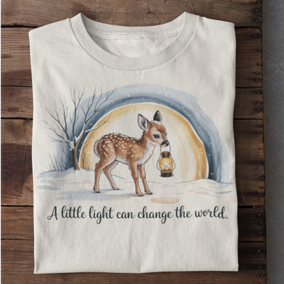 A little light can change the world Organisches Premium Shirt