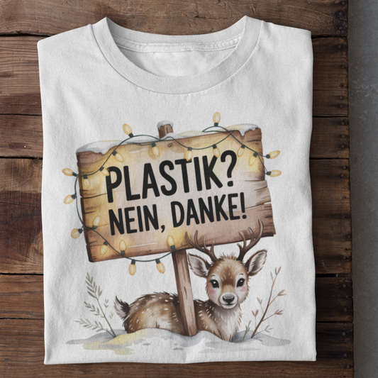 Plastik Nein Danke Winteredition Organisches Premium Shirt
