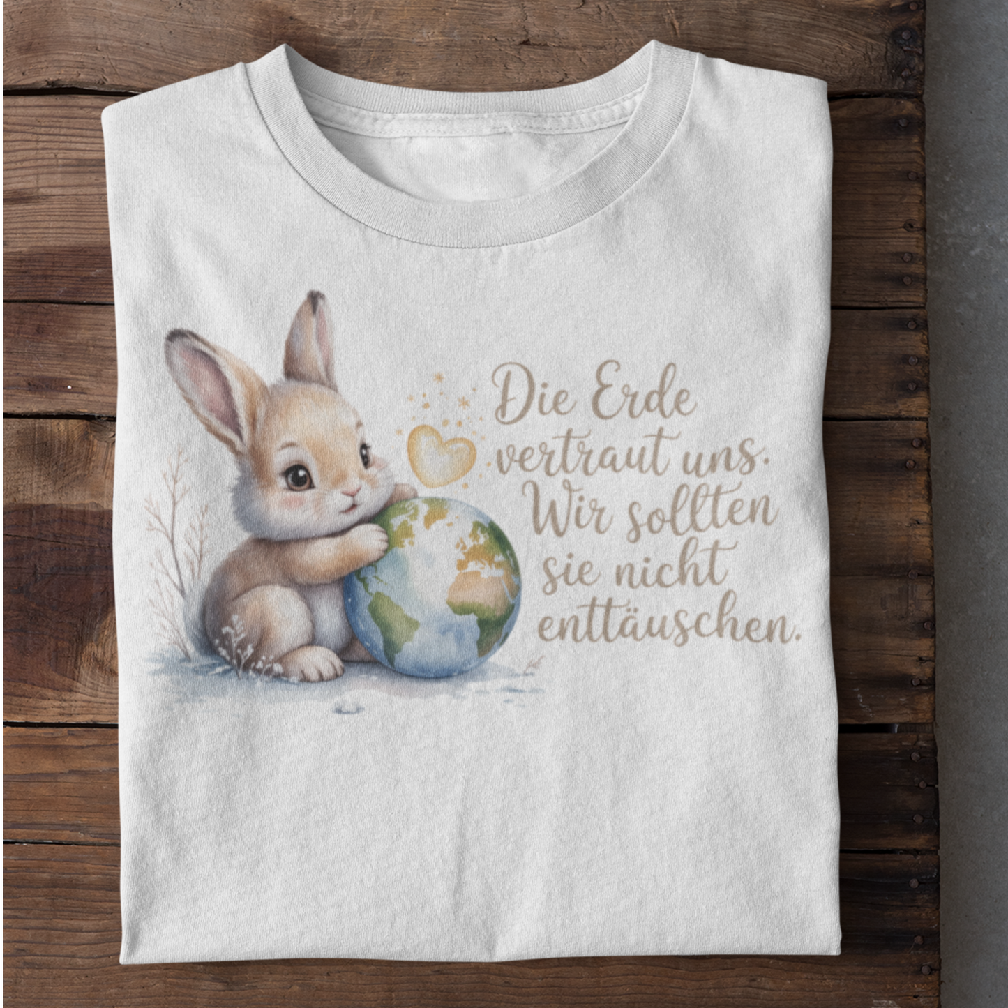 Die Erde vertraut uns. Organisches Premium Shirt