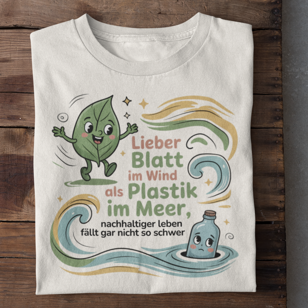 Nachhaltiger leben fällt gar nicht so schwer Organisches Premium Shirt