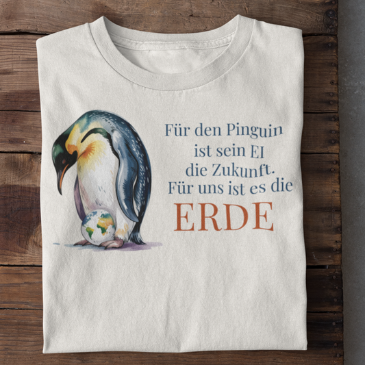 Pinguin schützt die Erde Organisches Premium Shirt