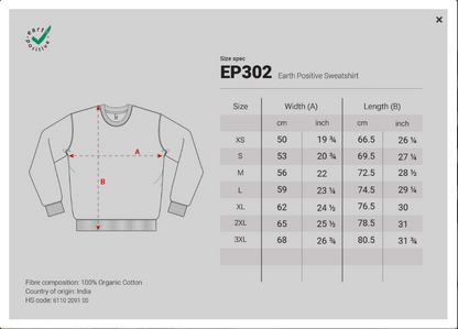 Nachhaltiges Baumwoll-Sweatshirt