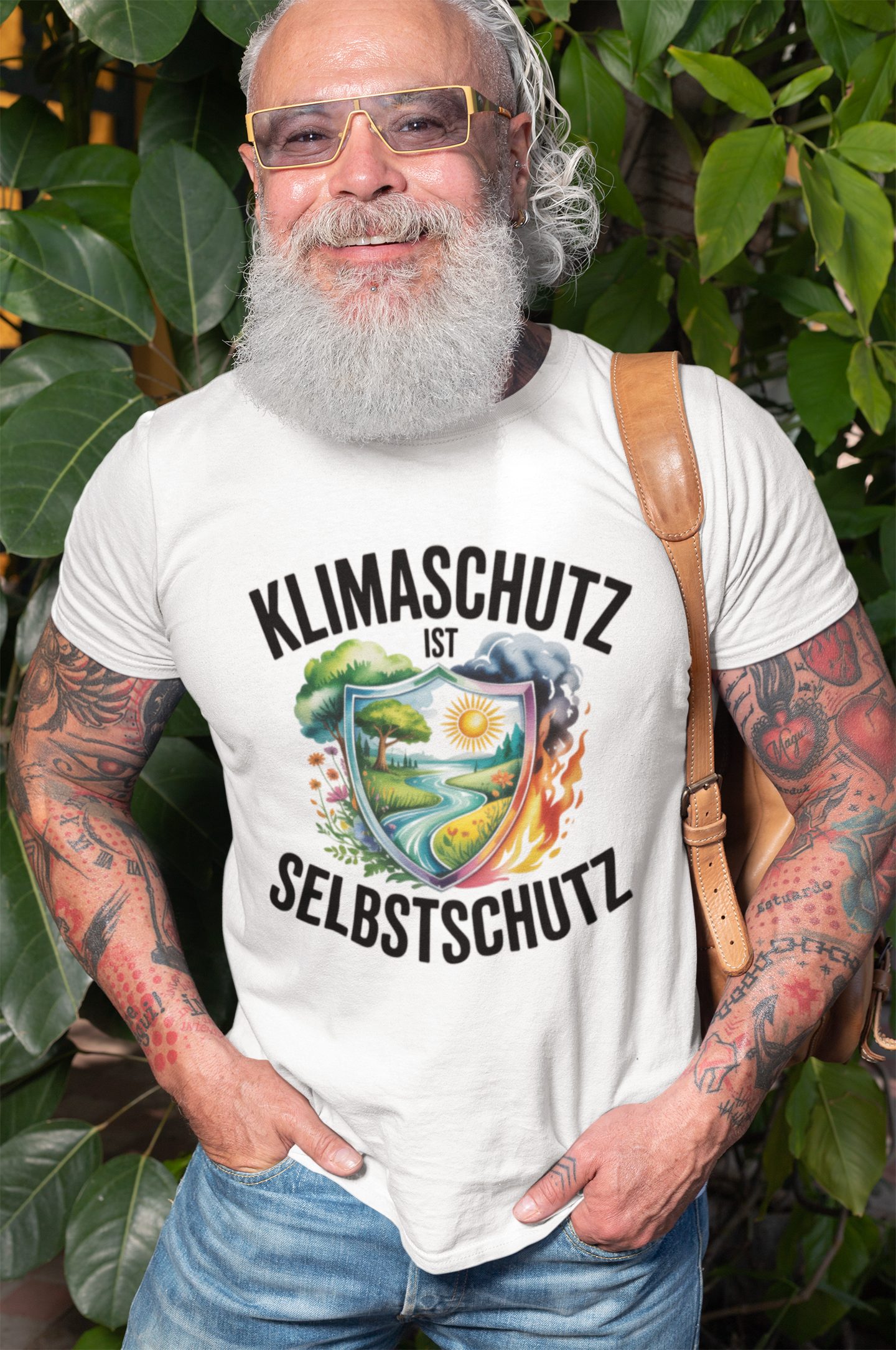 Klimaschutz Ist Selbstschutz Organisches Premium Shirt