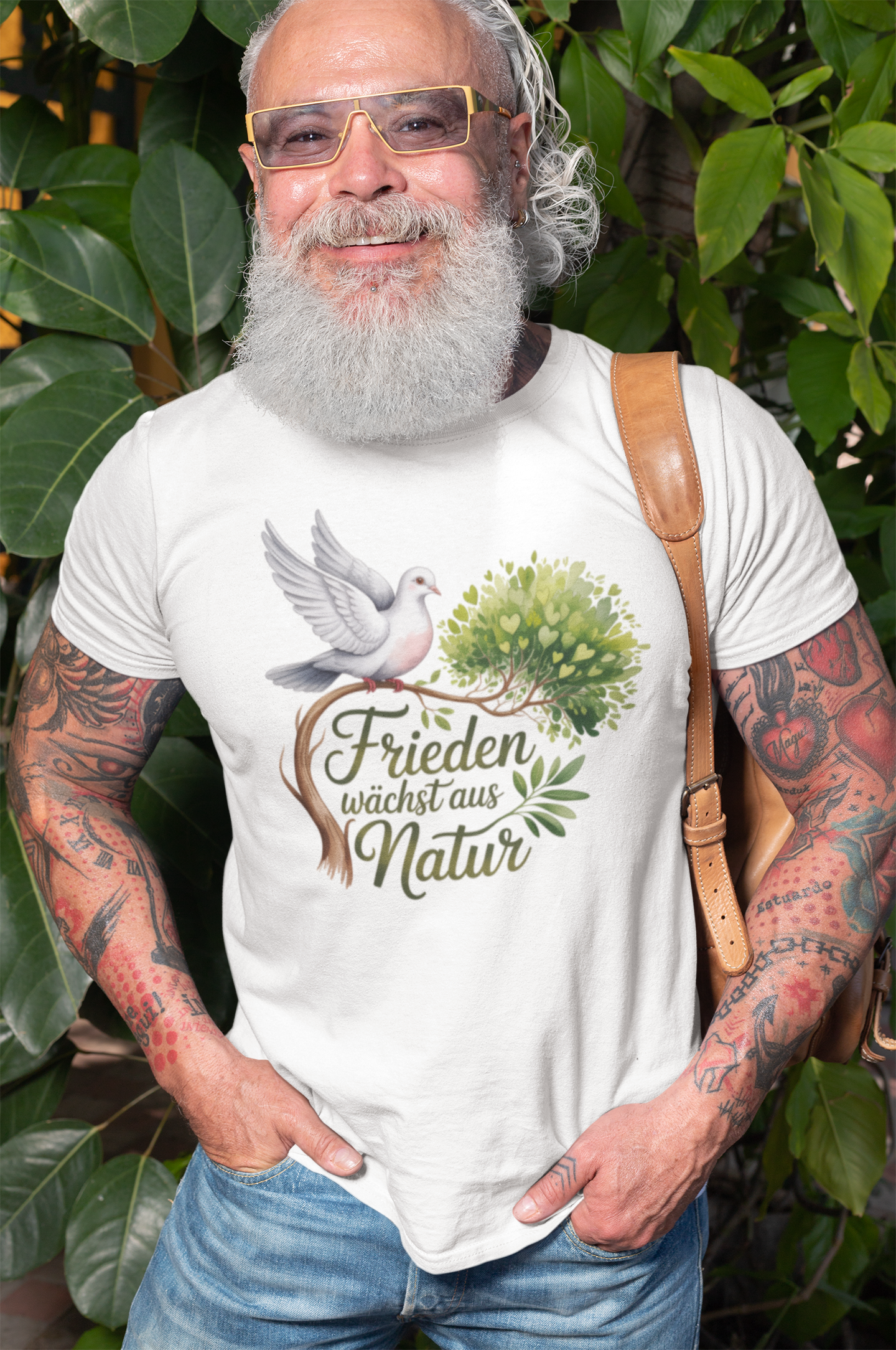 Frieden wächst aus Natur Organisches Premium Shirt