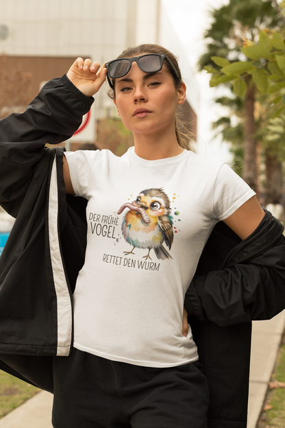 Der frühe Vogel Organisches Premium Shirt
