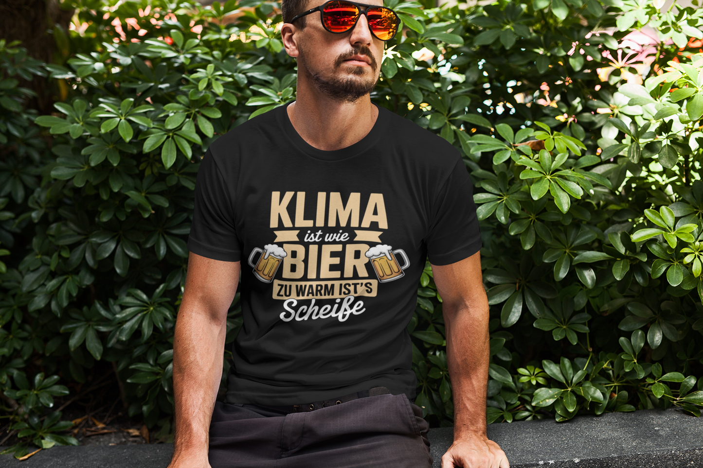 Klima Ist Wie Bier Organisches Premium Shirt
