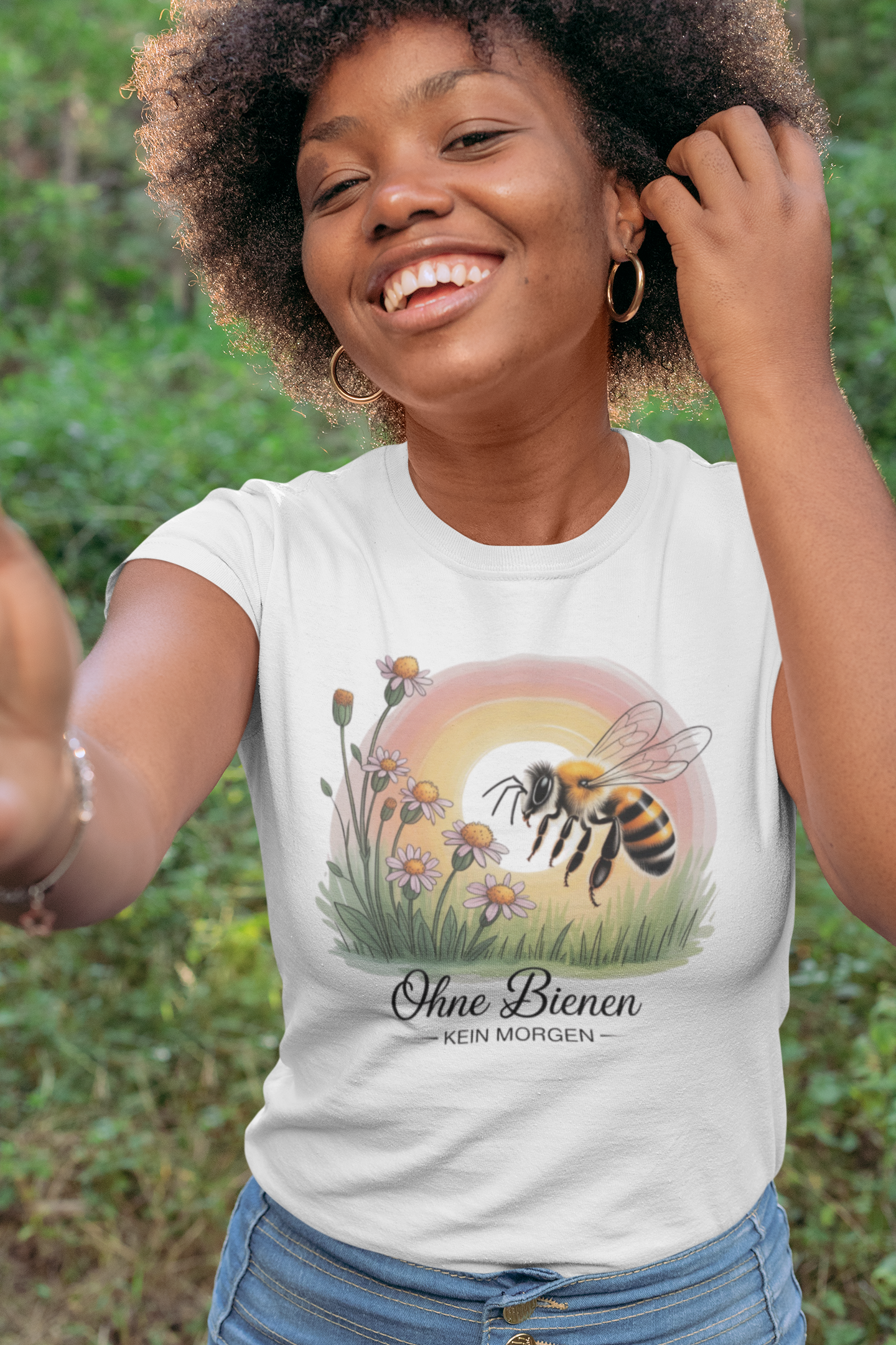 Ohne Bienen kein Morgen Organisches Premium W-Shirt