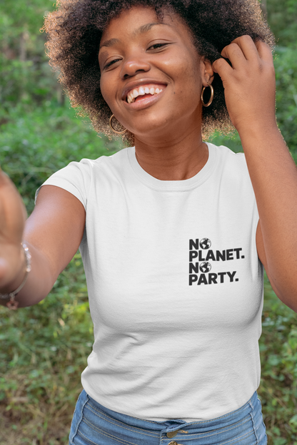 No Planet No Party Organisches Premium Shirt