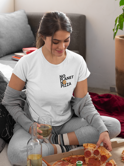 No Planet No Pizza Organisches Premium Shirt