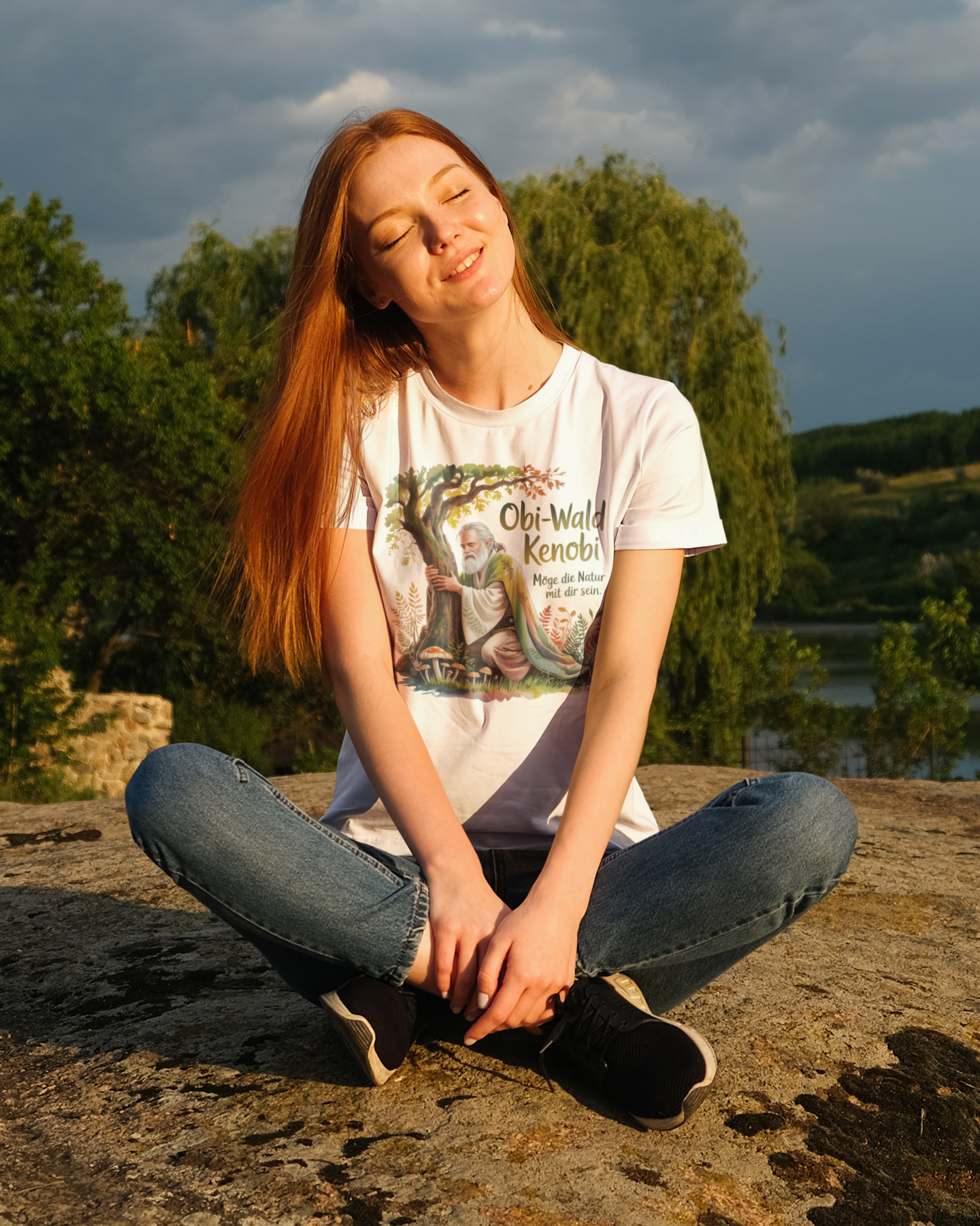 Obi-Wald Kenobi Organisches Premium Shirt
