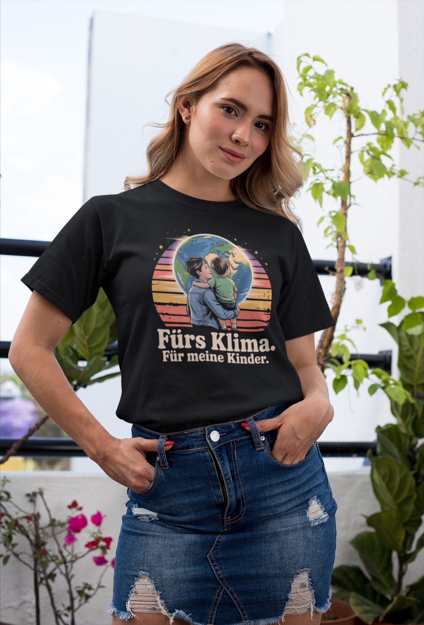 Fürs Klima Für Meine Kinder Organisches Premium Shirt