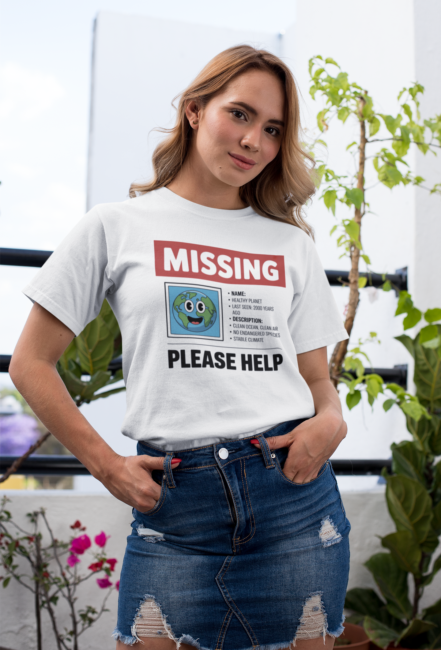 Missing Healthy Planet Organisches Premium Shirt