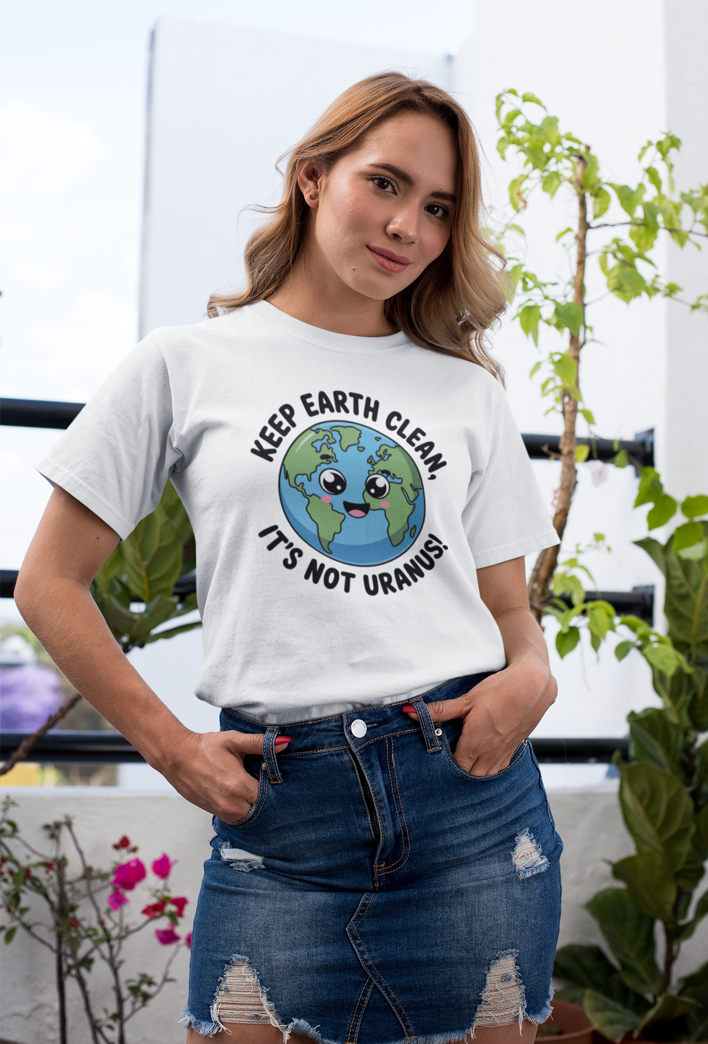 Keep Earth Clean Organisches Premium Shirt